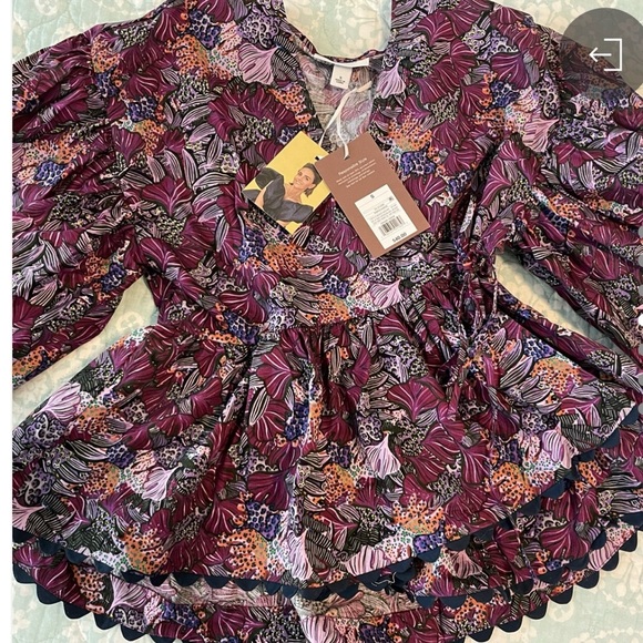 Kika Vargas - Target Purple Blouse NWT size Small - Picture 4 of 7